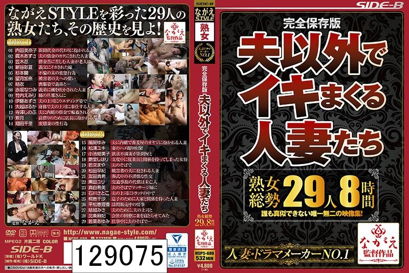 完全保存版 夫以外でイキまくる人妻たち 熟女総勢29人8時間